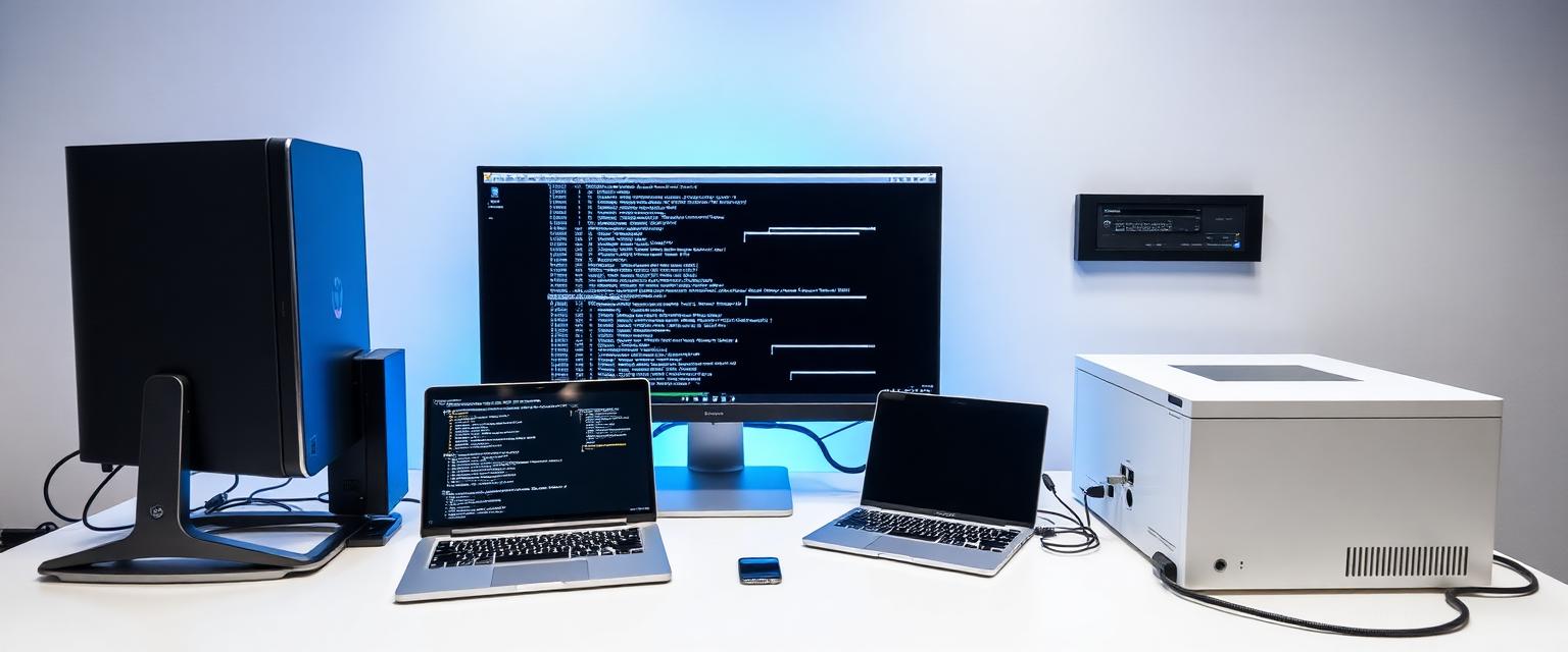 Matériel informatique professionnel : ordinateurs, laptops, imprimantes et réseaux